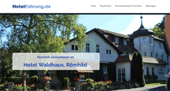 Desktop Screenshot of keltenhotel-waldhaus.de